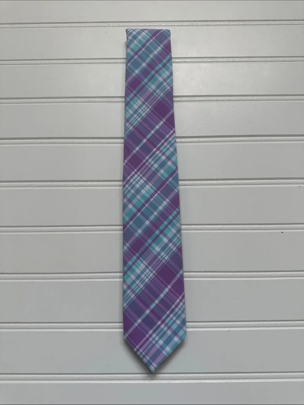 Vineyard Vines Pink & Green Plaid Tie